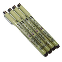 Sakura Pigma Micron 02 Black Pen 0.30mm Line Width Archival Ink Pack of 4 NEW