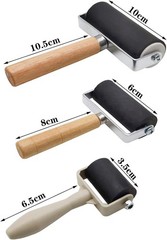 3 Pack Rubber Brayer Roller,1.4/2.4/4 Inch Hard Rollers,Art…