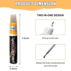 Touch Up Paint Pen for Cars Car Scratch Repair Auto Paint 2-in-1 Quick Dry