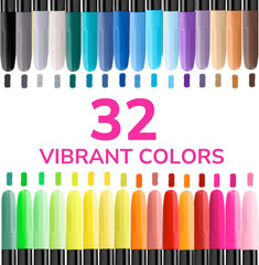 32 Fabric Markers Pens – Non Toxic, Indelible and Permanent Fabric Paint Pens –