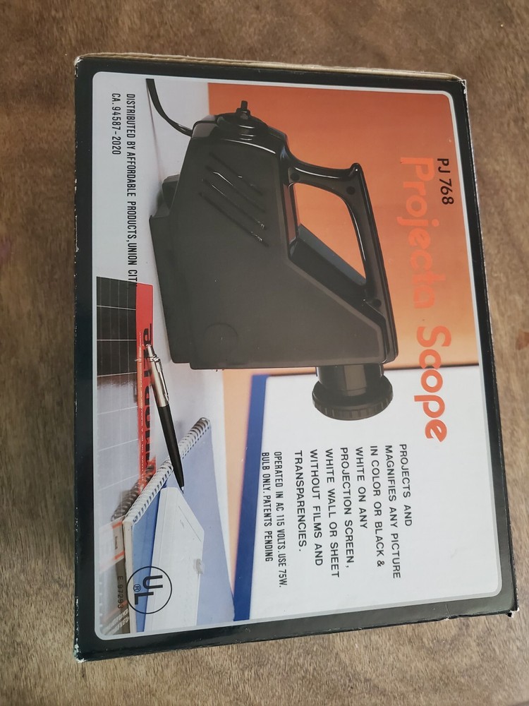 Vintage Projecta Scope Model PJ768 In Original Box