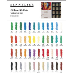 Sennelier Oil Pastel Set – Assorted Colors, Set of 48