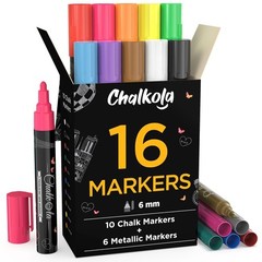 Chalkola Liquid Chalk Markers for Blackboard Glass