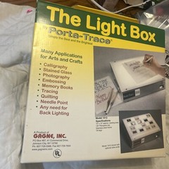 Light Box, Gagne Porta-Trace Model 1012-1 Tracing, Patterns 12 x 9.75 x 3 NEW!