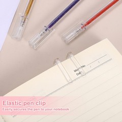 1 mm Glitter Gel Pens, 8 Pcs Fine Point Colored Gel Pens, Blue Series