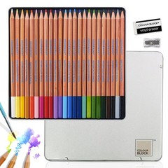 24 PC Premium Cedar Wood Watercolor Pencil Set for Drawing Sketching Painting