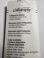Marvy Uchida 6000 Calligraphy Pen Black 2.0 Size Acid Free Non Toxic Water Based