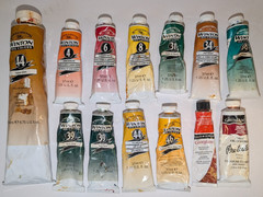 Oil Paint Tubes Lot Multicolor Most Winsor & Newton Winton Yellow Ochre & more