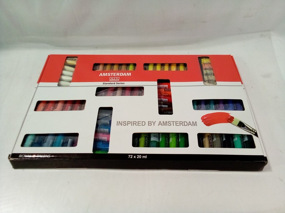 Royal Talens Full Range Amsterdam Standard Series Acrylic Paints 72 x 20ml Tubes