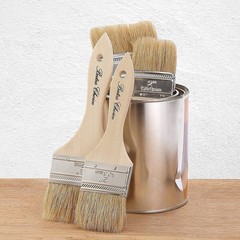 Comfortable Wooden Handle 2-Inch Chip Paint Brushes – 9-Pack Natural Bristles