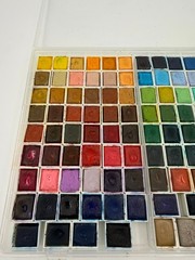 104 Watercolor Pans of Various Colors, Prima Marketing & Jane Davenport, USED