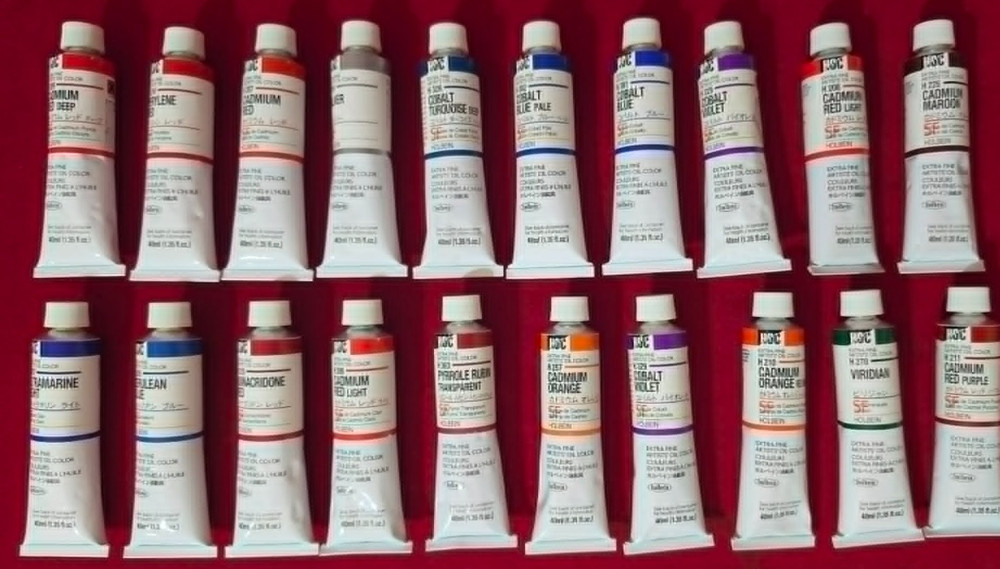 HOC Holbein Oil Color Extra Fine Artists Paints lot 20 tubes 40ml HIGH SERIES NW