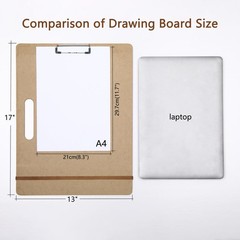 13″ x 17″ Artist Sketch Board with Handle – Portable Clipboard for Painting a…