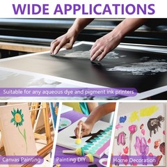 36”x100′ Canvas Roll Premium Matte 290gsm Waterproof Polyester Painting Canvas