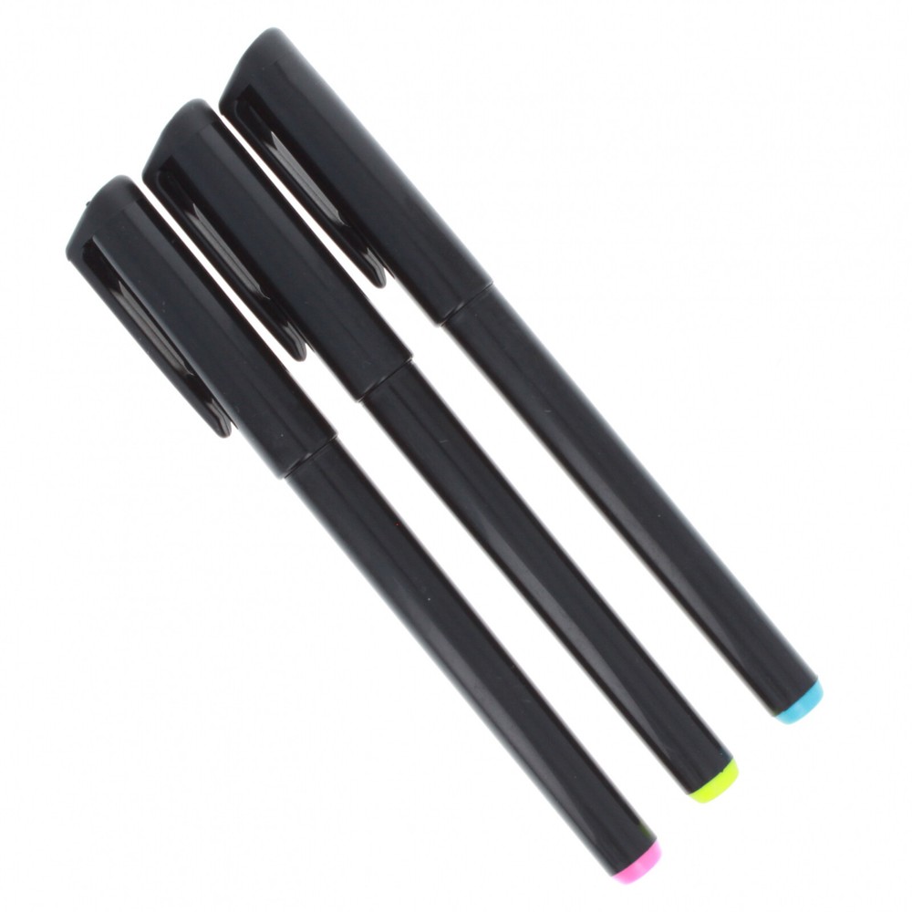 Ultraviolet UV Theft Detection Pen Invisible Ink Security Marker 3 Colors