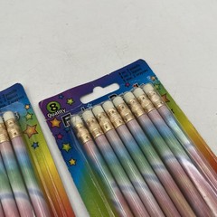 VTG DESIGNWay Pencils 2 Packs of 8 Rainbow Multicolor Fashion Pencil School