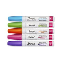 Sharpie Oil Based Paint Markers Assorted Colors 5 Count For Rock Painting Crafts