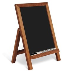 Small Tabletop Magnetic Chalkboard Signs, 9.5″ x 14″, Brown | Rustic Brown