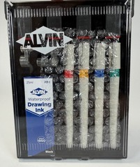 Alvin PTP04SET Refillable Technical Pen Set 0.2mm 0.3mm 0.4mm 0.5mm Vintage New