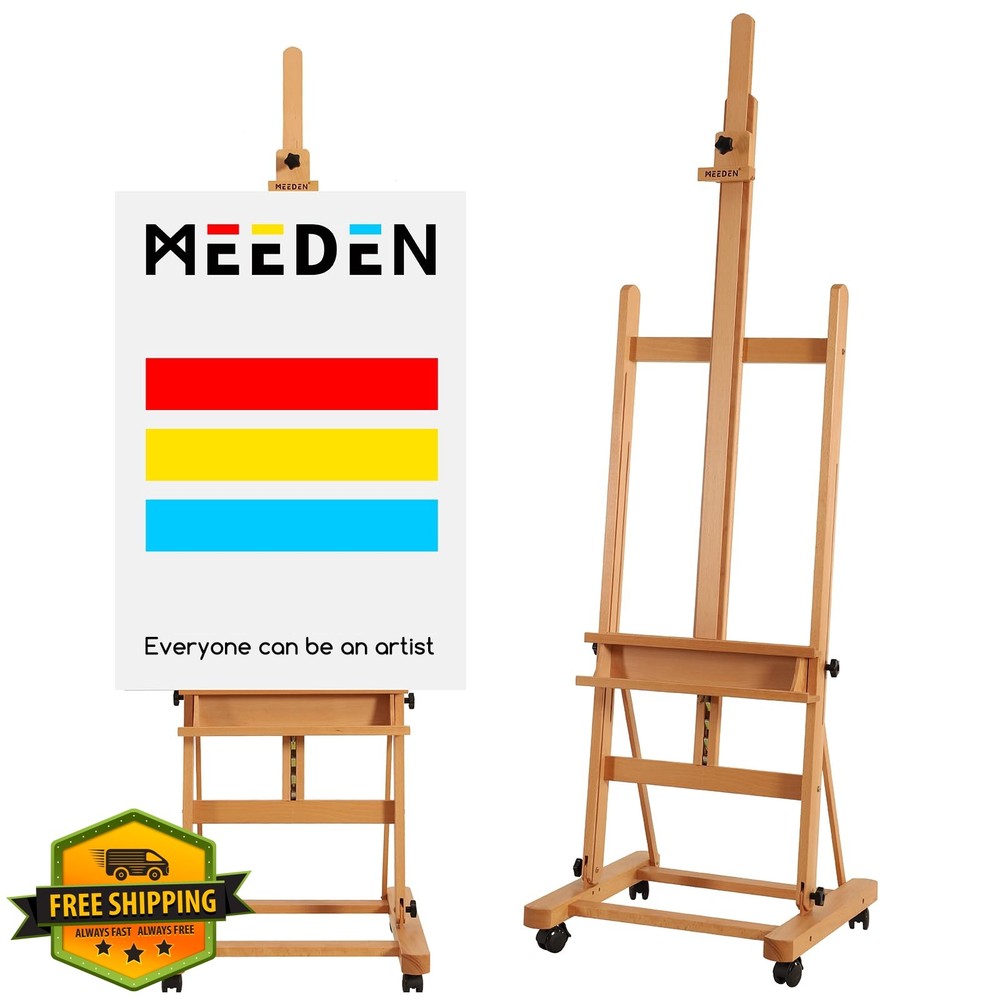 MEEDEN Easel Stand for Painting and Display, Adjustable H Frame Floor Art Eas…