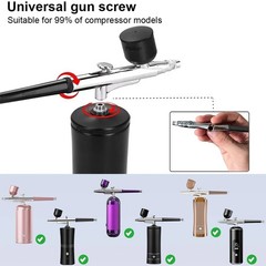 1pc Portable Airbrush Spray Gun 0.3mm Nozzle for Model Cake Car Painting – NEW