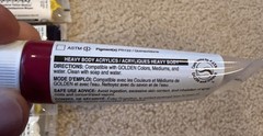 Golden Acrylic Heavy Body Paint, Mixed Sample 1 oz Set Of 8 Lot