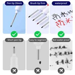 Deep Hole Marker Pen Waterproof Woodworking Tile Metal Long Head Oil Markers Pen