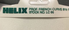 Vintage Helix Professional 8 1/2″ French Curve Tool Plastic #LC86