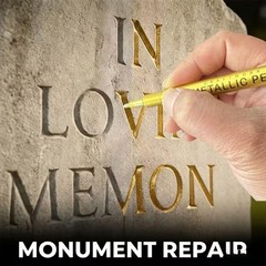 4Pcs Tombstone Marker Pens, Weatherproof Quick-Dry Oil-Based Fine Tip for Res…