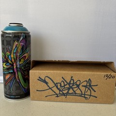 Montana Colors Limited Edition Signed Apex Turquoise Blue Spray Paint Can 2010