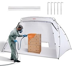 VEVOR Portable Paint Booth,10x7x6ft Larger Spray Paint Tent with Built-in Floor