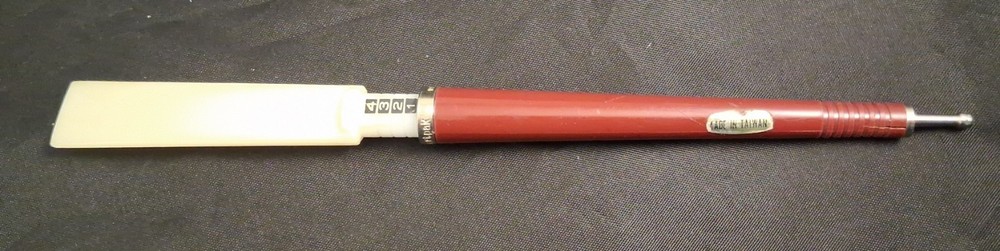 Vintage Chartpak Adjustable Burnisher-Burgundy & Cream-Metal & Plastic