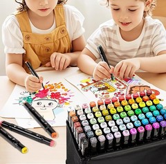 Alcohol Markers 262 Colors with Base Drawing Pen Dual Tip Art Markers for Ske…