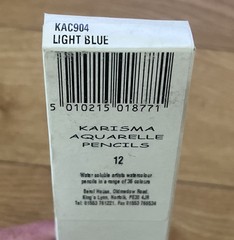 RARE 1 Box of 12 KAC904 Light Blue Berol Karisma Aquarelle Watercolour Pencils