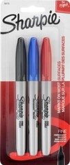 Sharpie Fine Point Markers, Pack of 5, Assorted Colors