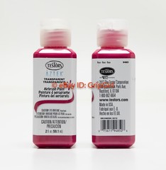 2x Lot TESTORS AZTEK Airbrush Paint Water Based Acrylic 9485 Transparent Rose