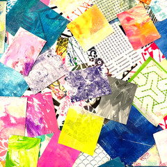 Hand-Painted Papers for Collage, Art Journals, Junk Journals, & Mixed Media Art