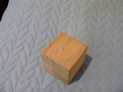Four (4) SOLID wooden cubes 2 5/8″ x 2 3/4″ EXTRA LARGE Unfinished