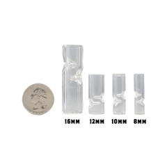 Glass Tips-12 Pack- Variety Sizes & Colors (8mm,10mm,12mm) (Mix, 12mm) Mix