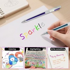 Expressive Glitter Gel Pens – 48 Colors Smooth Writing for Artists & Enthusiasts