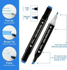 80 Colors Alcohol Markers Art Drawing Markers Coloring Painting Students Gifts