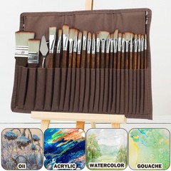 25pcs Paint Brushes Set Professional Acrylic Paint Brushes Artist Series with…