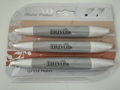 NUVO – Apricot Ombré – Dual Tipped Alcohol Markers – 3 Pack