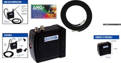 Master Model C16-B – Efficient Mini Airbrush Compressor with Direct Plug Adaptor