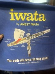 IWATA Eclipse HP-BCS Dual Action Airbrush AND IWATA IS35 Ninja Jet Compressor