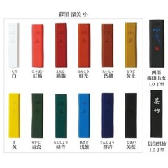 Kuretake Shimbi Paint Color Ink Saiboku Stick 14 Colors Set Gansai Japan NEW