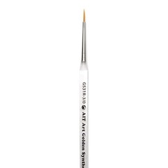 AIT Art Round Paint Brushes, Pack of 3, Miniature Sizes 20/0, 10/0, 3/0, Acry…