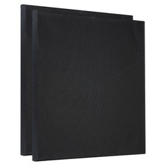 Painting Canvas Panels, 2 Pack 12×12 Inch Rectangle Blank Art Board, Black