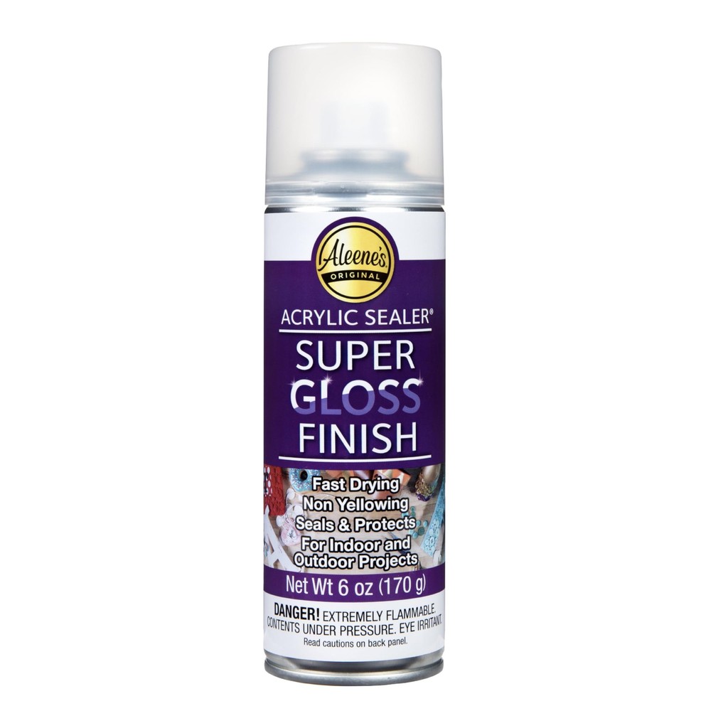 Aleene’s Spray Acrylic Sealer, Super Gloss Clear Finish for DIY Crafts
