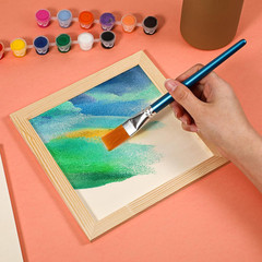 12 Pack Unfinished Wood Panels 8 X 8 Inch, Wooden Canvas Panels, Unfinished Wood